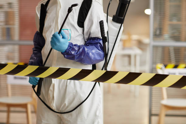 Professional Biohazard Cleanup technician working in Pewamo, MI